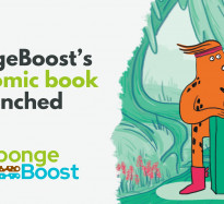 A new press release on the launch of SpongeBoost’s first comic book