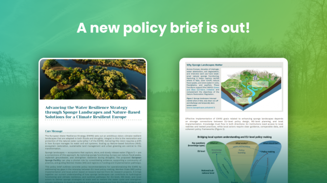 A new policy brief on the Water Resilience Strategy is now available on Zenodo