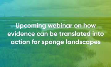 Upcoming webinar on how evidence can be translated into action for sponge landscapes